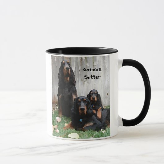 Gordon Setter Generations Painting Keramik Tasse (Rechts)