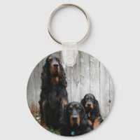 Gordon Setter Generations-Schlüsselanhänger