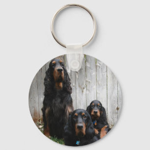 Gordon Setter Generations-Schlüsselanhänger Schlüsselanhänger