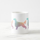 Gordon Setter Geometric Pattern Silhouette Pastell Kaffeetasse (Mittel)