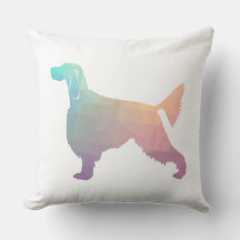 Gordon Setter Geometric Pattern Silhouette Pastell