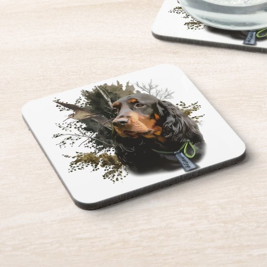 Gordon Setter Getränkeuntersetzer (Linke Seite)