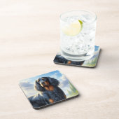 Gordon Setter Getränkeuntersetzer (Rechte Seite)