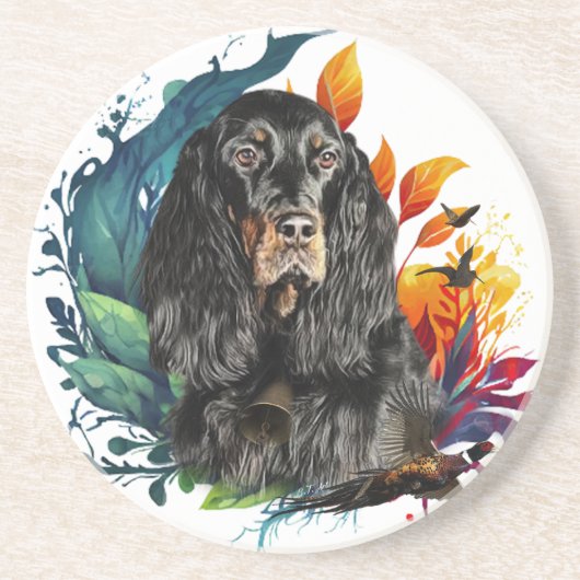 Gordon Setter Getränkeuntersetzer (Vorne)