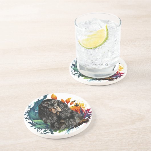 Gordon Setter Getränkeuntersetzer (Seite)