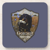 Gordon Setter Getränkeuntersetzer (Vorderseite)