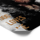 Gordon Setter Grunge Canvas Print Poster (Ecke)