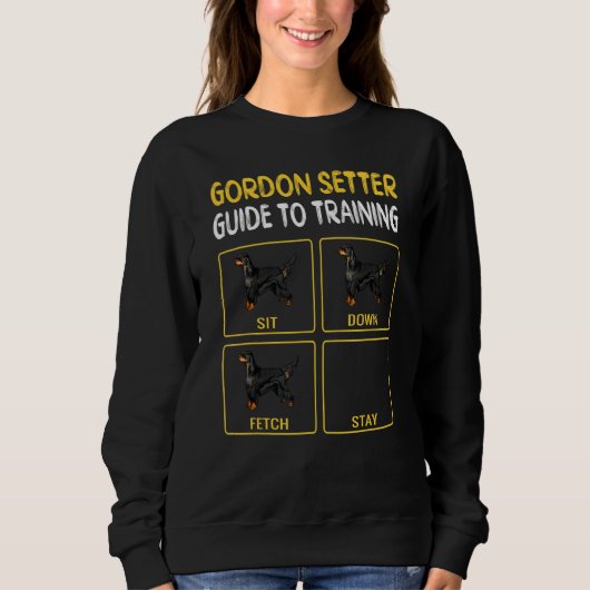 Gordon Setter Guide to Training Dog Obedience Sweatshirt (Vorderseite)