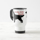 Gordon Setter Handler Aluminium Travel Mug Reisebecher (Vorderseite Links)