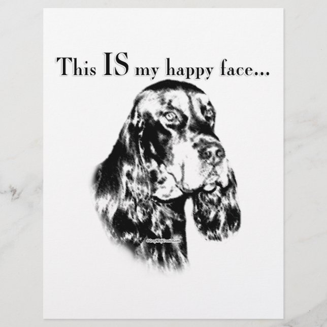Gordon Setter Happy Face (Vorderseite)
