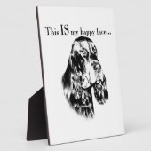 Gordon Setter Happy Face Fotoplatte (Seite)