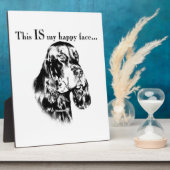 Gordon Setter Happy Face Fotoplatte (Seite)