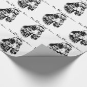 Gordon Setter Happy Face Geschenkpapier (Ecke)