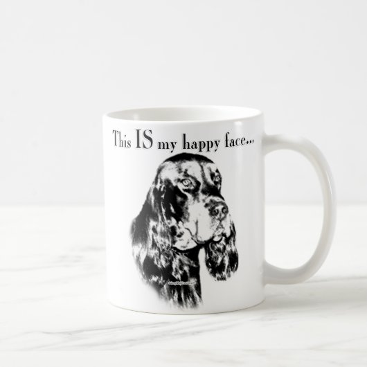 Gordon Setter Happy Face Kaffeetasse (Rechts)