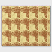 Gordon Setter Head Geschenkpapier (Flach)