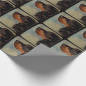 Gordon Setter Head Geschenkpapier (Ecke)