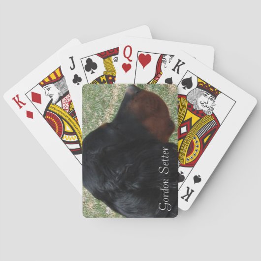 Gordon Setter Head Playing Cards Spielkarten (Rückseite)