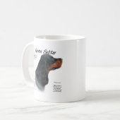 Gordon Setter History Design Kaffeetasse (Vorderseite Links)