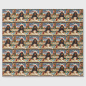 Gordon Setter Holiday Baking: Feierliche Weihnacht Geschenkpapier (Flach)