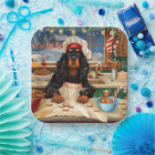 Gordon Setter Holiday Baking: Feierliche Weihnacht Pappteller (Party)