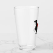 Gordon Setter Hund Rasse Bohemische Silhouette Glas (Rechts)