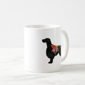Gordon Setter Hund Rasse Bohemische Silhouette Kaffeetasse (VorderseiteRechts)