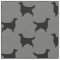Gordon Setter Hund-Silhouette-Muster
