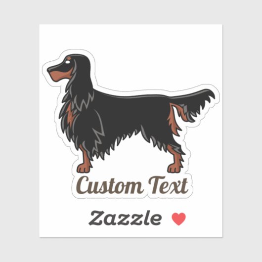 Gordon Setter Icon Sticker (Blatt)
