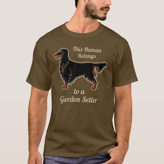 Gordon Setter Icon T - Shirt (Vorderseite)