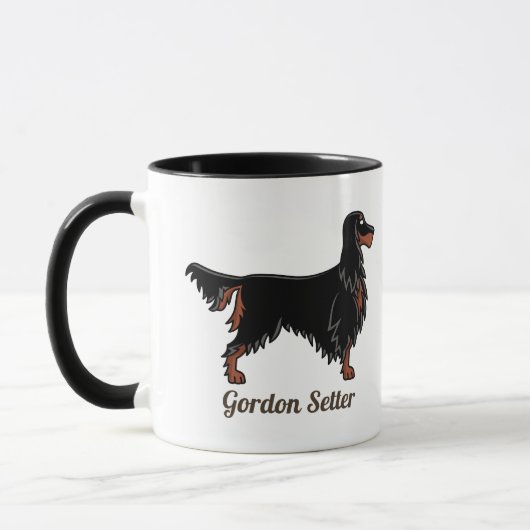 Gordon Setter Icon-Tasse Tasse (Links)