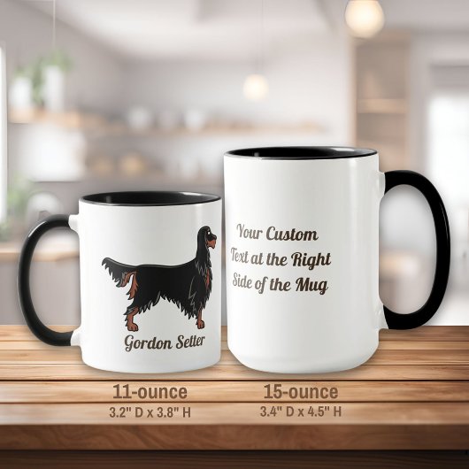 Gordon Setter Icon-Tasse Tasse