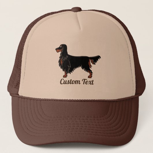 Gordon Setter Icon Trucker Hat Truckerkappe (Vorderseite)