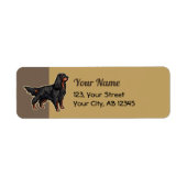 Gordon Setter Illustration Label (Vorne)