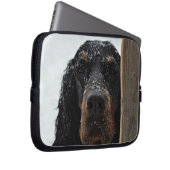 Gordon Setter im Winter Laptop-Sieb Laptopschutzhülle (Vorne Rechts)