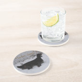 Gordon Setter in Snowstorm Coaster Getränkeuntersetzer (Seite)