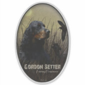 Gordon Setter, Jagdbegleiter Aufkleber (Vorderseite)