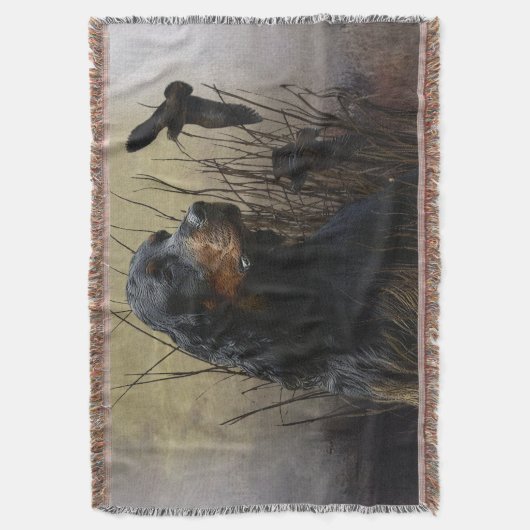 Gordon Setter , Jagdbegleiter Decke (Vorderseite Vertikal)