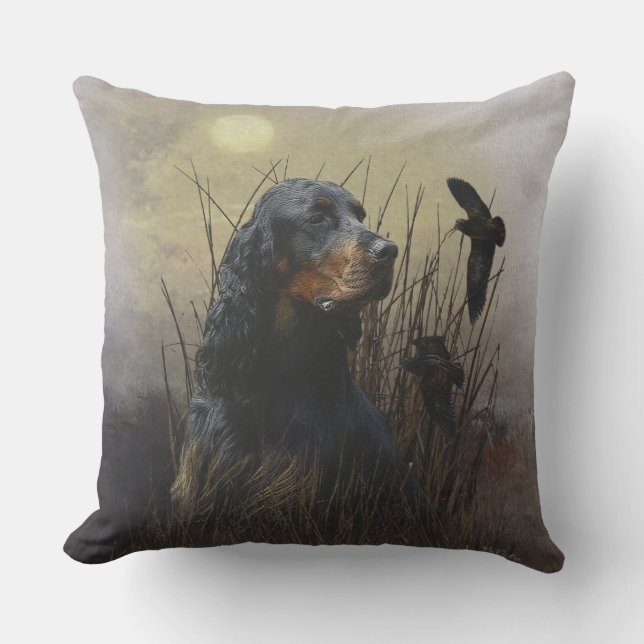 Gordon Setter , Jagdbegleiter Kissen (Vorderseite)