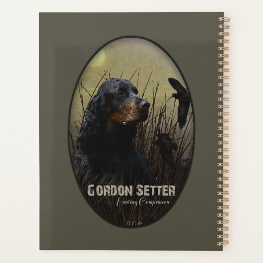 Gordon Setter , Jagdbegleiter Planer (Rückseite)