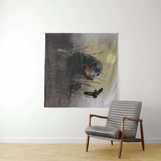 Gordon Setter , Jagdbegleiter Wandteppich (Beispiel (Horizontal))