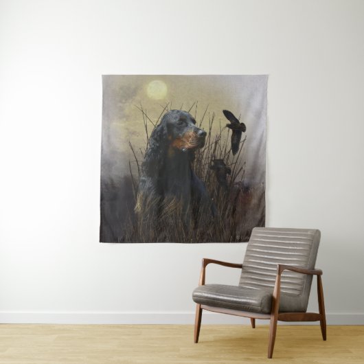 Gordon Setter , Jagdbegleiter Wandteppich (Beispiel)