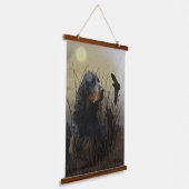 Gordon Setter , Jagdbegleiter Wandteppich Mit Holzrahmen (Gewinkelt)