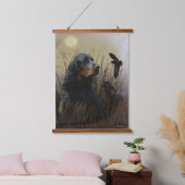 Gordon Setter , Jagdbegleiter Wandteppich Mit Holzrahmen (Schlafzimmer)