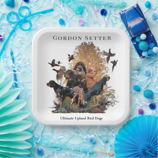 Gordon Setter, Jagdsaison Pappteller (Party)