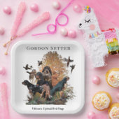 Gordon Setter, Jagdsaison Pappteller (Party)