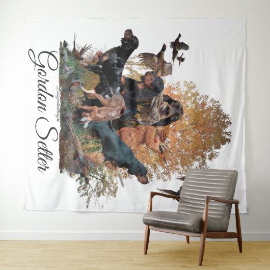 Gordon Setter, Jagdsaison Wandteppich (Beispiel (Horizontal))
