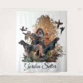 Gordon Setter, Jagdsaison Wandteppich (Vorderseite)
