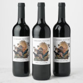 Gordon Setter, Jagdsaison Weinetikett (Flaschen)