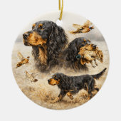 Gordon Setter Keramik Ornament (Vorne)