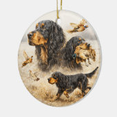 Gordon Setter Keramik Ornament (Links)